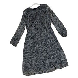 NWT Lauren Ralph Lauren wrap printed sheer long sleeve event wedding dress 12